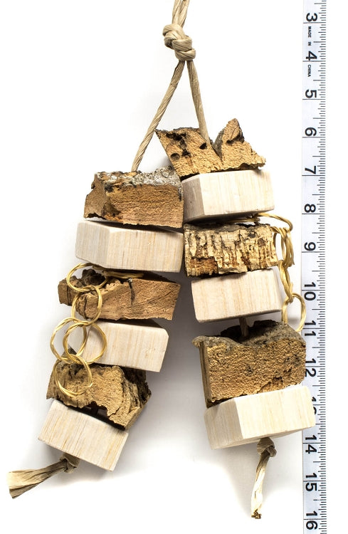 Balsa & Cork Double Stack by Cheep Thrills Bird Toys