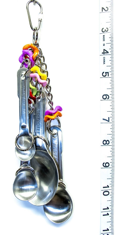 Measure Up -Stainless Spoons by Cheep Thrills Bird Toys