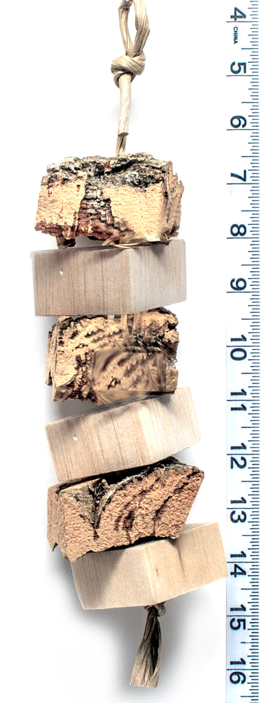 Balsa & Cork Stack by Cheep Thrills Bird Toys